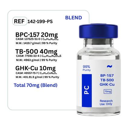 BPC-157 + TB-500 + GHK-Cu Vancouver Peptides (PC) BPC-157 + TB-500 + GHK-Cu Vancouver Peptides (PC)